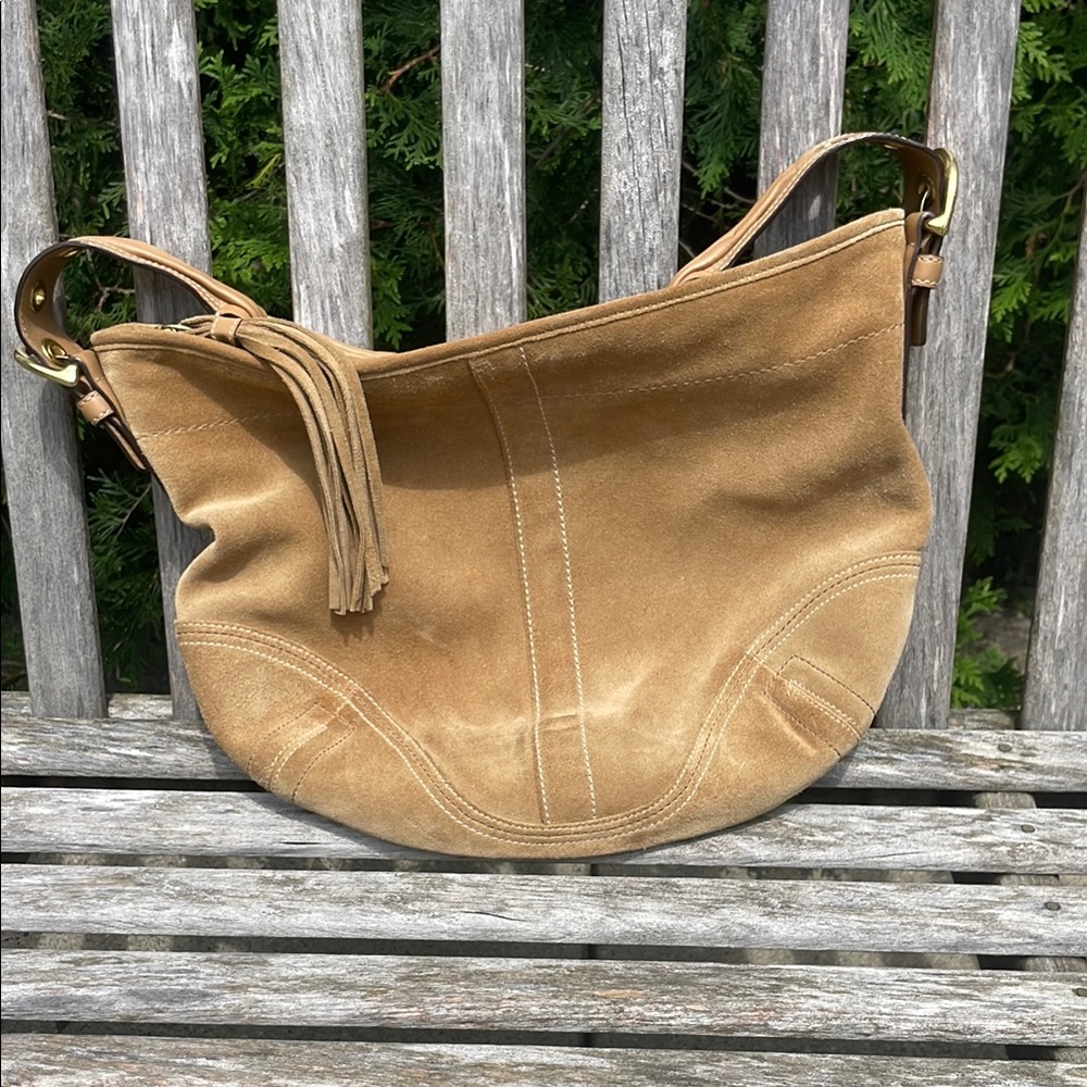 Coach suede hobo in immaculate condition